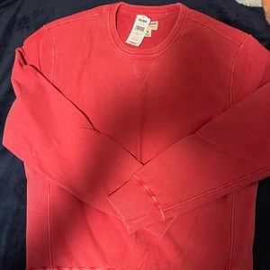 NWT TODD SNYDER MENS GARMENT DYED CREW OLD RED SIZE XLARGE.